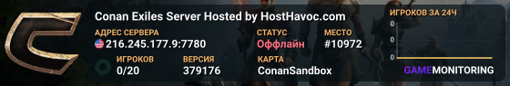 Conan Exiles Server Hosted by HostHavoc.com