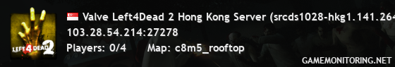 Valve Left4Dead 2 Hong Kong Server (srcds1028-hkg1.141.264)