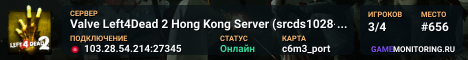 Valve Left4Dead 2 Hong Kong Server (srcds1028-hkg1.141.331)