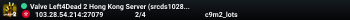 Valve Left4Dead 2 Hong Kong Server (srcds1028-hkg1.141.65)