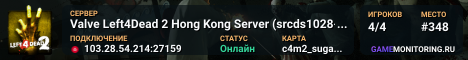 Valve Left4Dead 2 Hong Kong Server (srcds1028-hkg1.141.145)