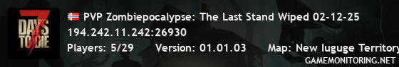 PVP Zombiepocalypse: The Last Stand Wiped 02-03-25