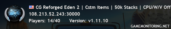 CG Reforged Eden 2 | Cstm items | 50k Stacks | CPU/W/V Off