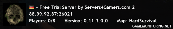 - Free Trial Server by Servers4Gamers.com 2