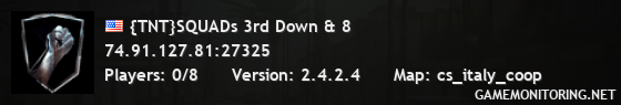 {TNT}SQUADs 3rd Down & 8