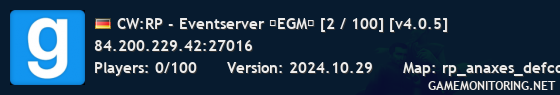 CW:RP - Eventserver ★EGM★ [0 / 100] [v4.0.5]