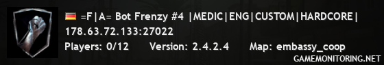 =F|A= Bot Frenzy #4 |MEDIC|ENG|CUSTOM|HARDCORE|