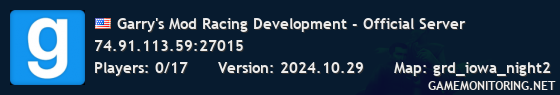 Garry's Mod Racing Development - Official Server