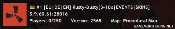 #1 [EU|DE|EN] Rusty-Dusty[3-10x|EVENTS|SKINS]