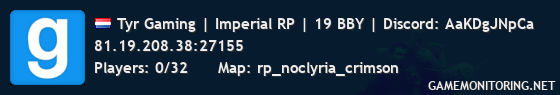 Tyr Gaming | Imperial RP | 19 BBY | Discord: AaKDgJNpCa