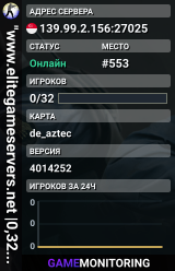 "www.elitegameservers.net |�0,32 euro per slot"