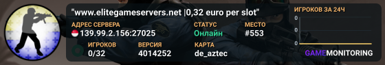 "www.elitegameservers.net |�0,32 euro per slot"
