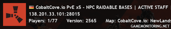 CobaltCove.io PvE x5 - NPC RAIDABLE BASES | ACTIVE STAFF | CUST