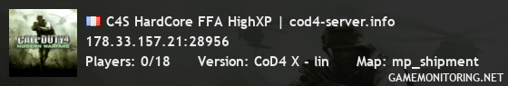 C4S HardCore FFA HighXP | cod4-server.info