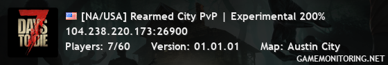 [NA/USA] Rearmed City PvP | Experimental 200%