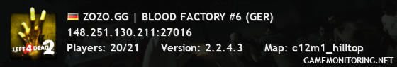 ZOZO.GG | BLOOD FACTORY #6 (GER)