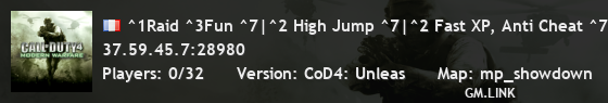^1Raid ^3Fun ^7|^2 High Jump ^7|^2 Fast XP, Anti Cheat ^7| raid-gaming.net