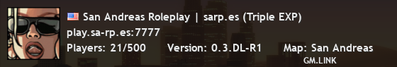 San Andreas Roleplay | sarp.es (Triple EXP)