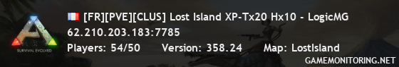 [FR][PVE][CLUS] Lost Island XP-Tx20 Hx10 - LogicMG