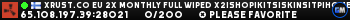 XRUST.CO EU 2X MONTHLY Full Wiped x2|Shop|Kits|Skins|TP|Home|Lo XRUST.CO EU 2X MONTHLY Full Wiped x2|Shop|Kits|Skins|TP|Home|Lo