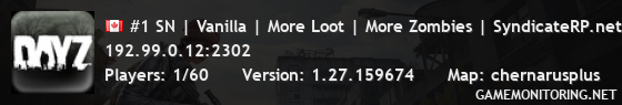 #1 SN | Vanilla | More Loot | More Zombies | SyndicateRP.net #1 SN | Vanilla | More Loot | More Zombies | SyndicateRP.net