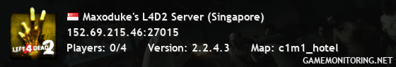 Maxoduke's L4D2 Server (Singapore)