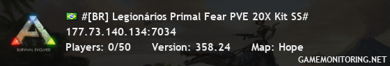 #[BR] Legionários Primal Fear PVE 20X Kit SS#