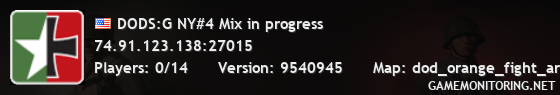 DODS:G NY#4 Mix in progress DODS:G NY#4 Mix in progress
