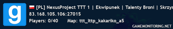 [PL] NexusProject TTT 1 | Ekwipunek | Talenty Broni | Skrzynki