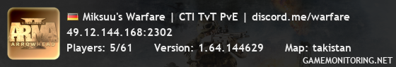 Miksuu's Warfare | CTI TvT PvE | discord.me/warfare