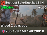 Bestrust Solo/Duo 2x #3 | NEXT FULLWIPE in 1 hour 14.08