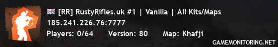 [RR] RustyRifles.uk #1 | Vanilla | All Kits/Maps