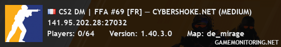 CS2 DM | FFA #69 [FR] — CYBERSHOKE.NET (MEDIUM)