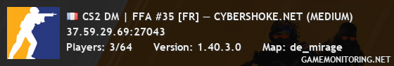 CS2 DM | FFA #35 [FR] — CYBERSHOKE.NET (MEDIUM)