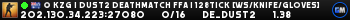 ♚ KZG | Dust2 Deathmatch FFA | 128tick [WS/KNIFE/GLOVES]