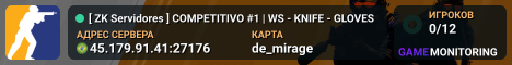 [ ZK Servidores™ ] COMPETITIVO #1 | WS - KNIFE - GLOVES