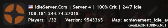 IdleServer.Com | Server 4 | 100% Crit | 24/7 Idle