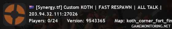 [Synergy.tf] Custom KOTH | FAST RESPAWN | ALL TALK |