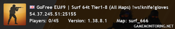 GoFree EU#9 | Surf 64t Tier1-8 (All Maps) !ws!knife!gloves