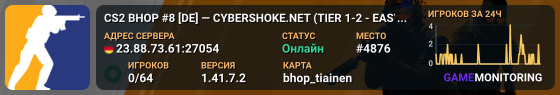 CS2 BHOP #8 [DE] — CYBERSHOKE.NET (TIER 1-2 - EASY)