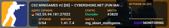 CS2 MINIGAMES #2 [DE] — CYBERSHOKE.NET (FUN MAPS)