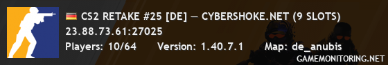 CS2 RETAKE #25 [DE] — CYBERSHOKE.NET (9 SLOTS)