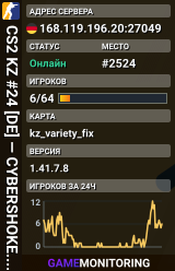 CS2 KZ #24 [DE] — CYBERSHOKE.NET (TIER 4-5 - MEDIUM, ONLY VAR
