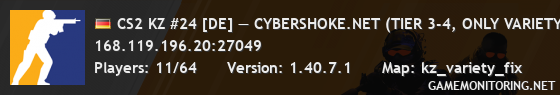CS2 KZ #24 [DE] — CYBERSHOKE.NET (TIER 3-4, ONLY VARIETY_FIX)