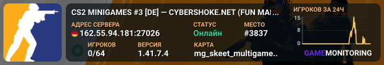CS2 MINIGAMES #3 [DE] — CYBERSHOKE.NET (FUN MAPS)