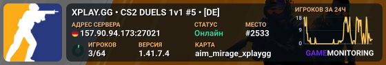 XPLAY.GG • CS2 DUELS 1v1 #5 • [DE]