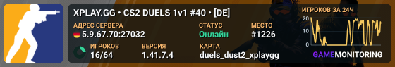 XPLAY.GG • CS2 DUELS 1v1 #40 • [DE]