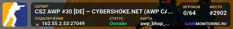 CS2 AWP #30 [DE] — CYBERSHOKE.NET (AWP CANNONS, ONLY BHOP_ROC