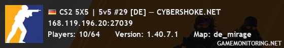 CS2 5X5 | 5v5 #29 [DE] — CYBERSHOKE.NET