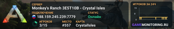 Monkey's Ranch 3E5T10B - Crystal Isles